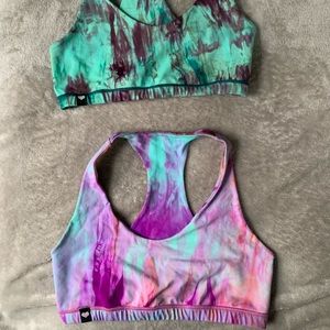 BUNDLED: booty by Brabants sports bras - marble / tie dye.